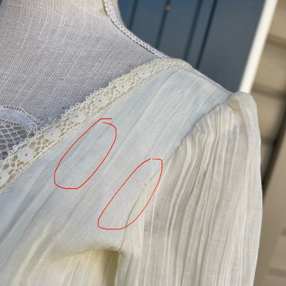 Vintage Nadine Elegan Ivy/off white Lace Maxi Dress Jr. Size 3 - Picture 10 of 11